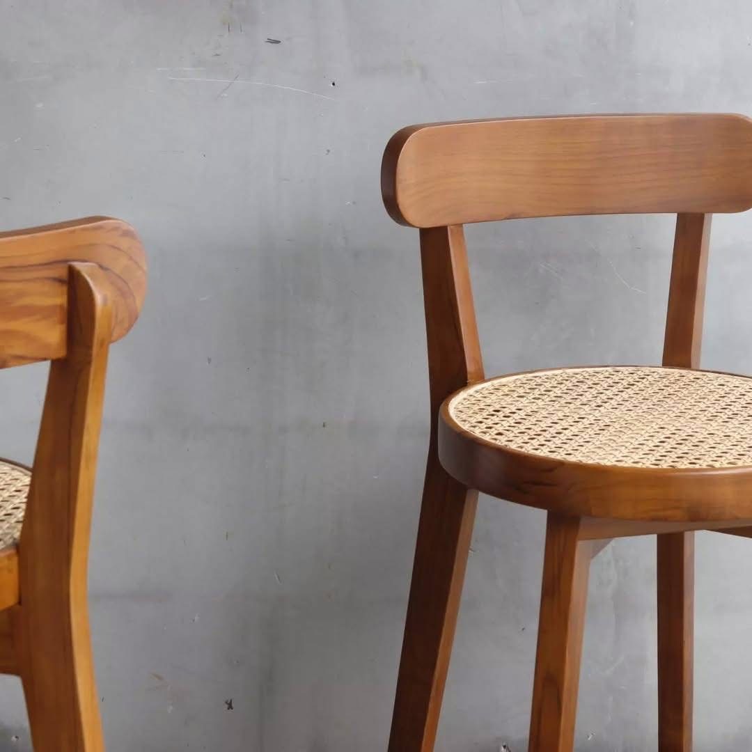 Roundback Cane Bar Stool -2