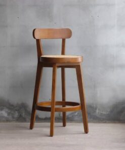 Roundback Cane Bar Stool
