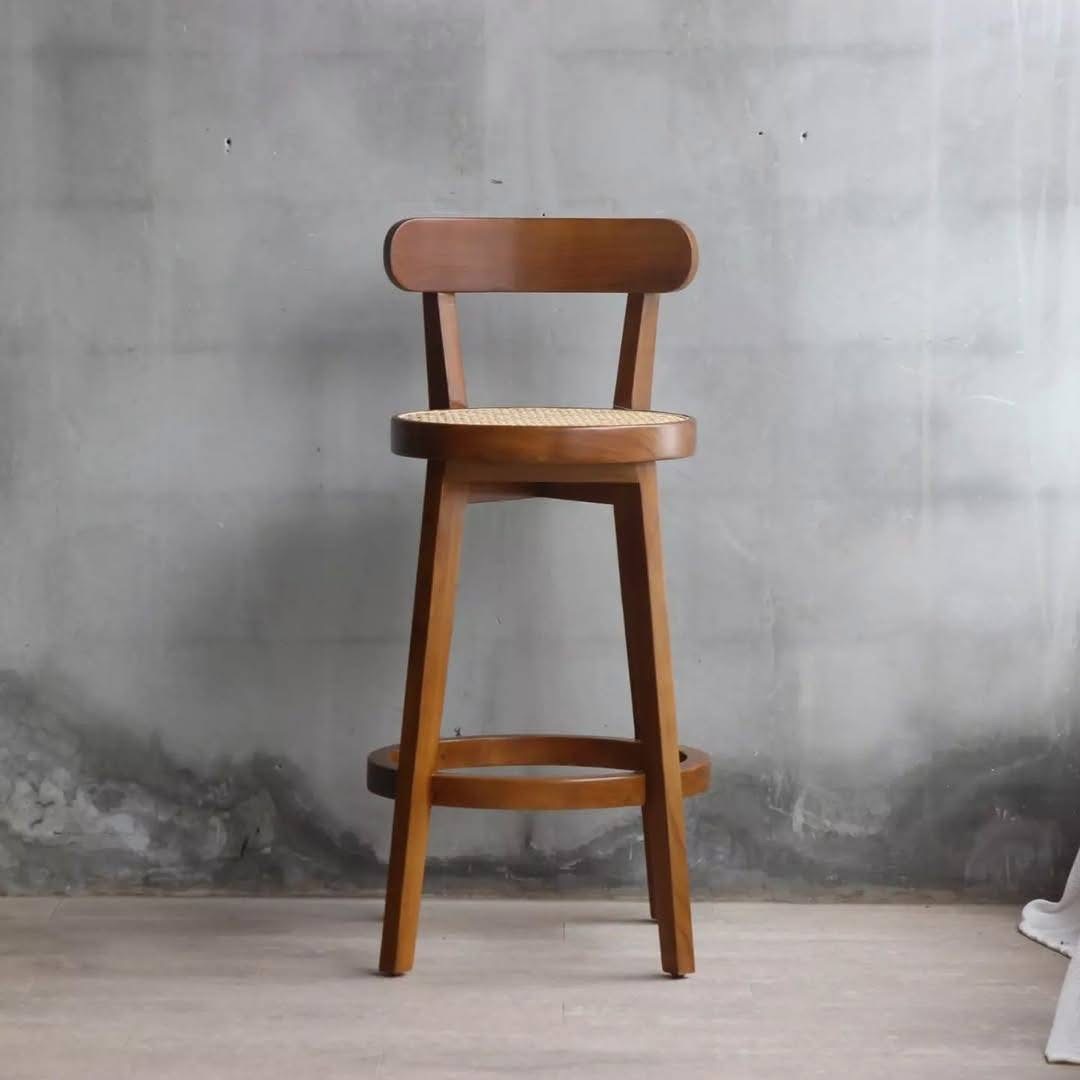 Roundback Cane Bar Stool 3