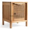 Square Rattan Bedside Table