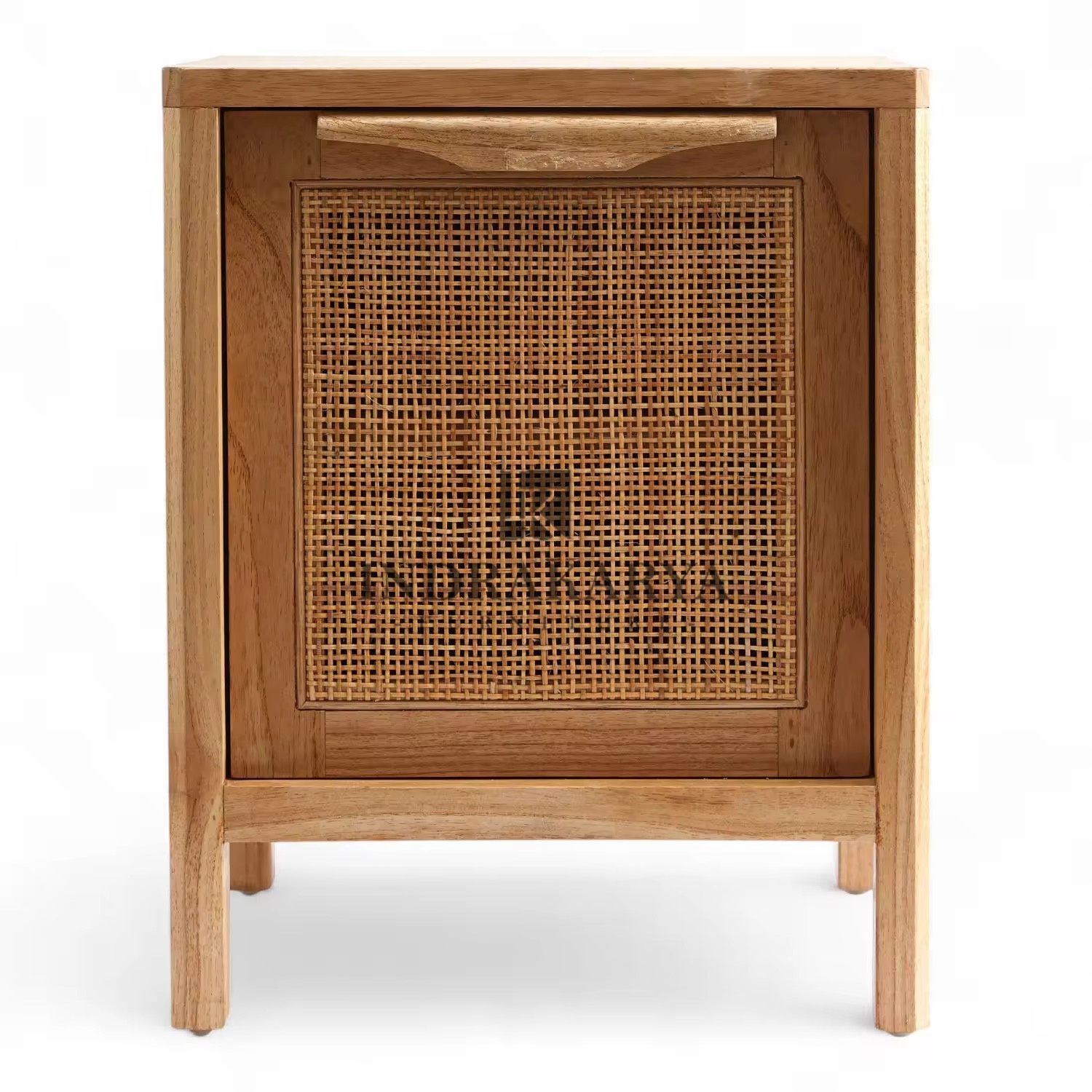 Square Rattan Bedside Table -2