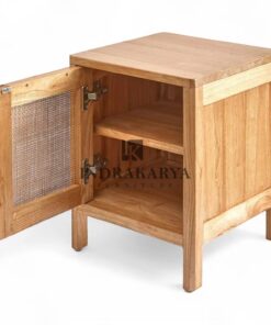 Square Rattan Bedside Table 3