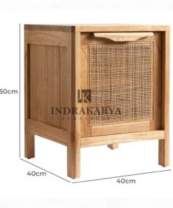Square Rattan Bedside Table 5