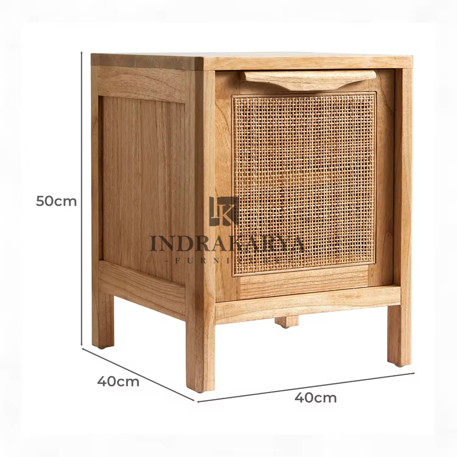 Square Rattan Bedside Table 5
