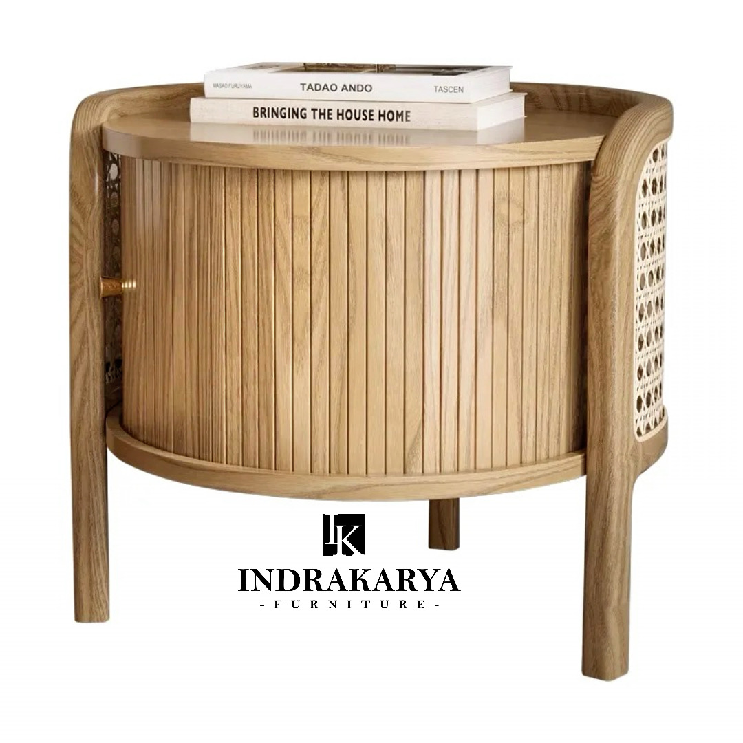 Suerte Cane Side Table