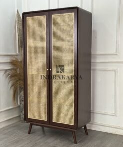 Ubud Arch Cane Wardrobe -2