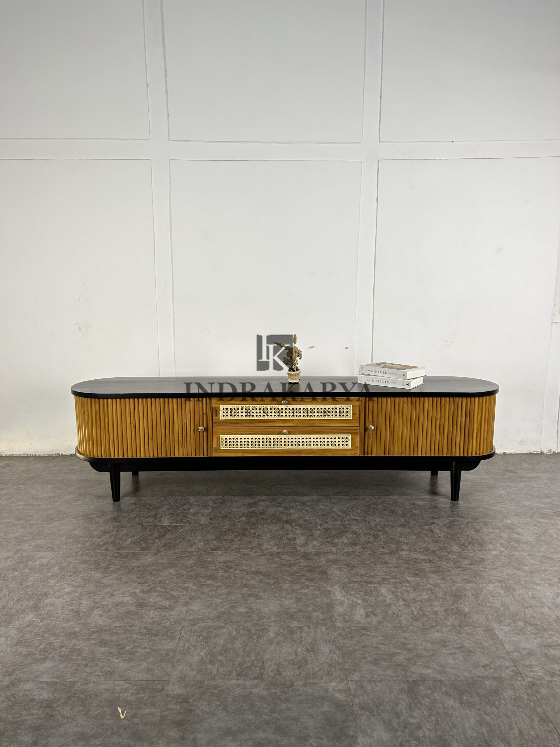 Zenwood Cane Tv Console -2