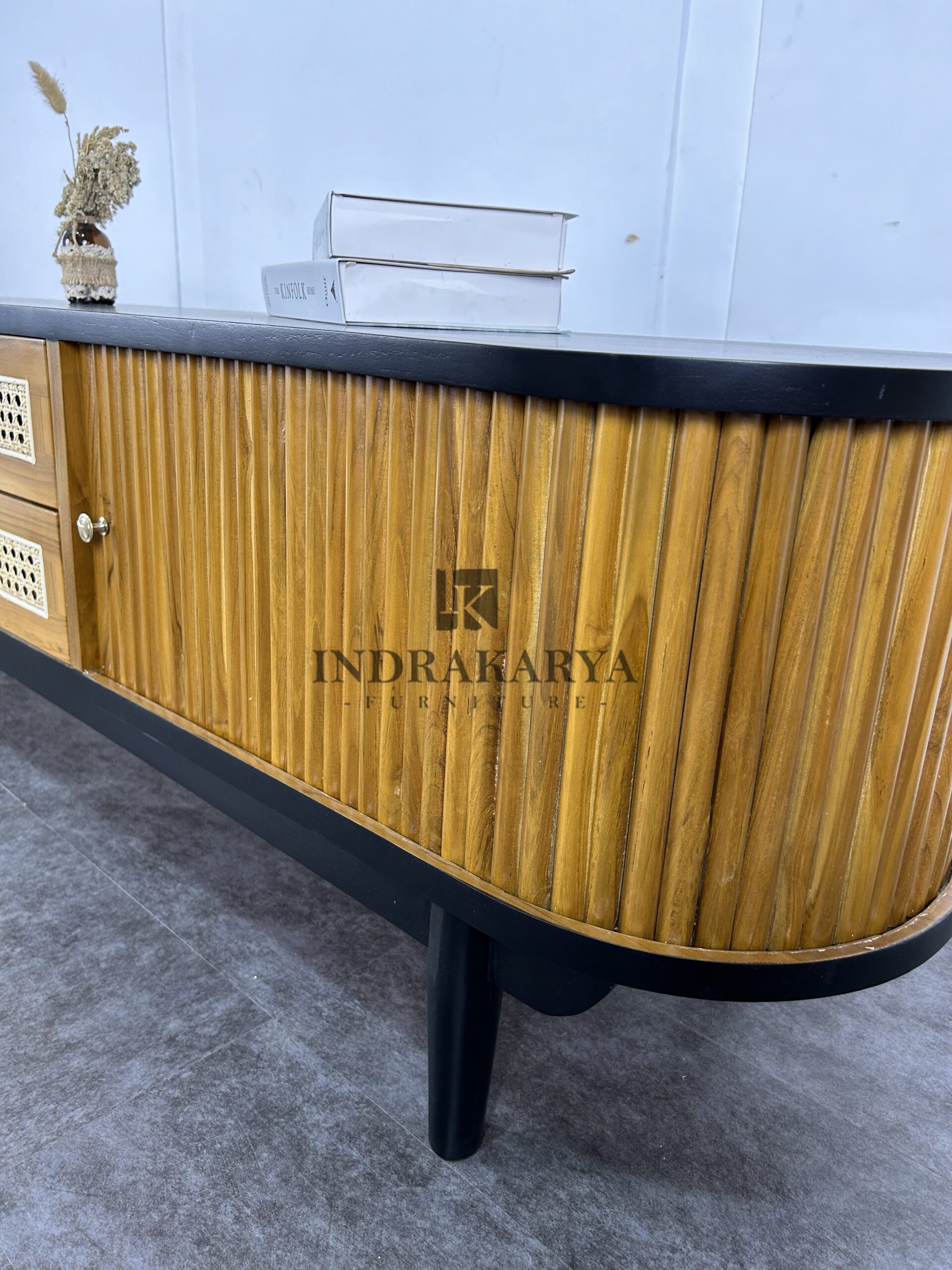 Zenwood Cane Tv Console 5