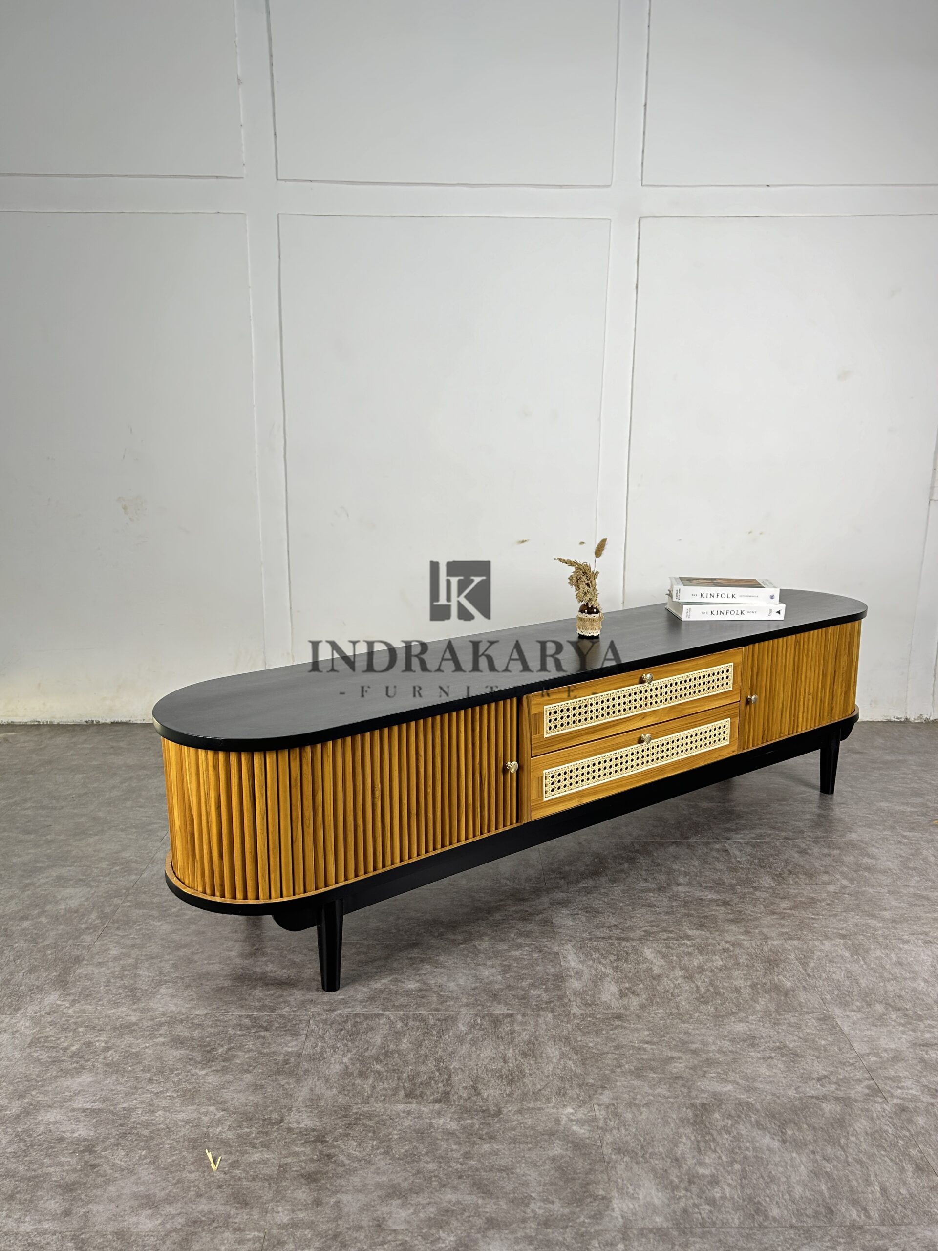 Zenwood Cane Tv Console