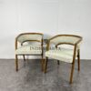 Ariena Teak Fabric Chair