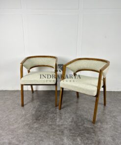 Ariena Teak Fabric Chair