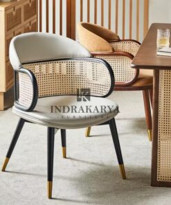 Japandi Teak Fabric Chair -2