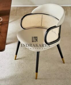 Japandi Teak Fabric Chair 3