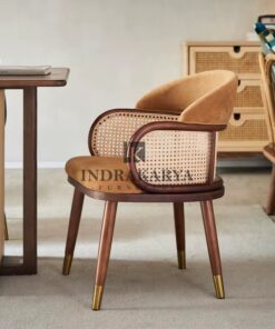 Japandi Teak Fabric Chair 5