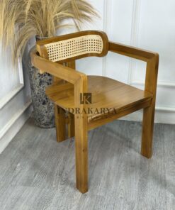 Lecon Teak Rattan Chair