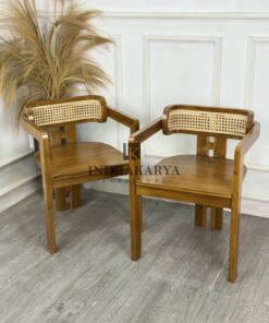 Lecon Teak Rattan Chair 4