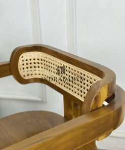 Lecon Teak Rattan Chair 5