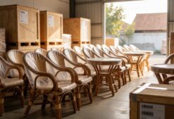Finished Rattan Furniture Ready For Global Export Shipment